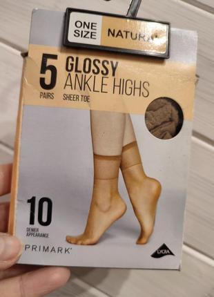 Тонкие носочки 10 ден глянец