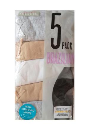 Бразилианы cotton поштучно и компектом secret possessions primark