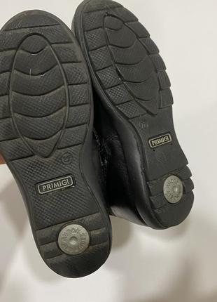 Primigi velia — черные водонепроницаемые ботинки из кожи и замши2 фото