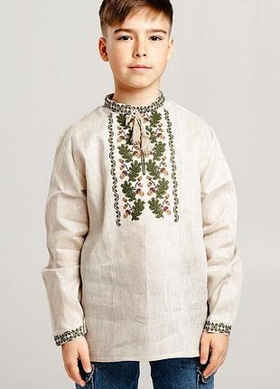 Вишиванка для хлопчика вишита сорочка для хлопчика в садочок для самих маленьких в школу