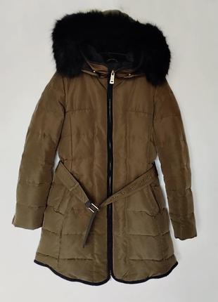 Пуховик длинная куртка, пальто zara размер м6 фото