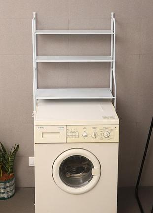 Стійка над пральною машиною washing rack підлогова полиця у ванну кімнату 0201 топ!2 фото