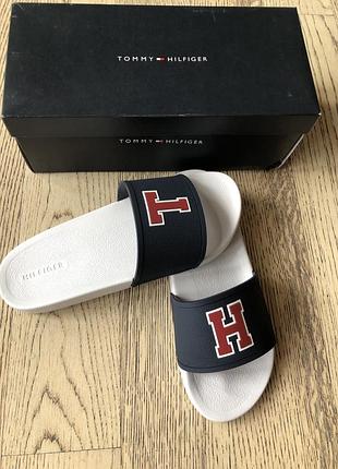 Шлепанцы tommy hilfiger earvin white оригинал 5