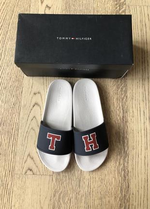 Шльопанці tommy hilfiger earvin white оригінал3 фото