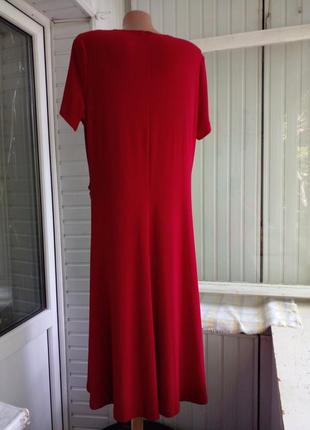 Красное платье большого размера батал6 фото