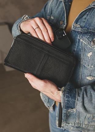 Клатч-кошелек кожаный 2