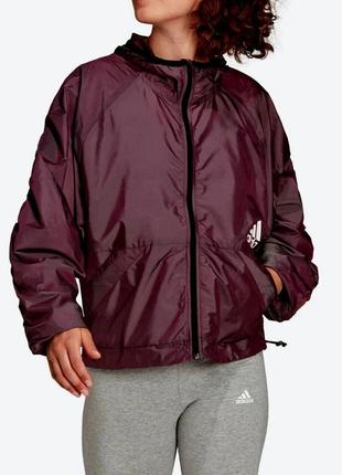 Ветровка adidas x zoe saldana women's hooded windbreaker jacket (gs3878)1 фото