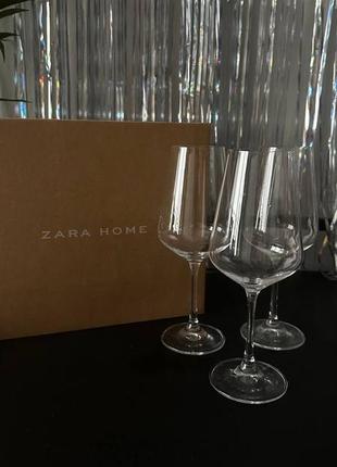 Бокали zara home bohemia crystal glass3 фото