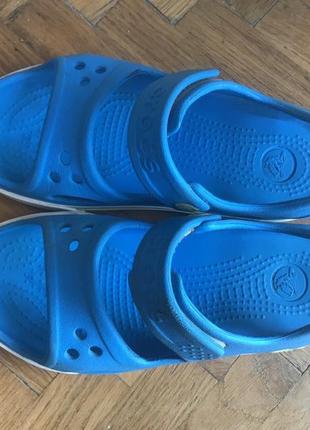 Crocs, c13 голубые сандалии босоножки sandal кроксы2 фото