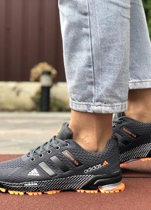 Крутые женские лёгкие кроссовки adidas marathon tr 26 серые3 фото