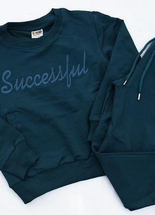 Спортивний темно синій костюм для хлопчикіа 3-4, 4-5,  5-6, 7-8 років туреччина