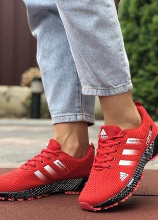 Крутейшие женские лёгкие кроссовки adidas marathon tr 26 красные
