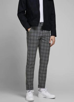 Jack&amp;jones marco connor checkered chino pants штани, брюки1 фото