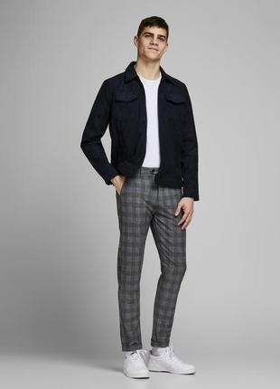 Jack&amp;jones marco connor checkered chino pants штани, брюки2 фото