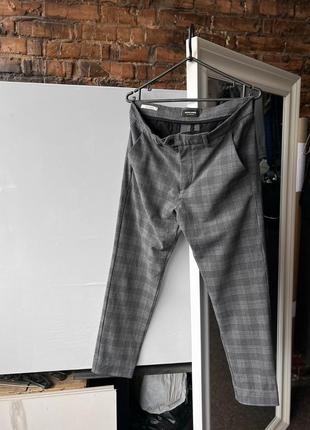 Jack&amp;jones marco connor checkered chino pants штани, брюки4 фото