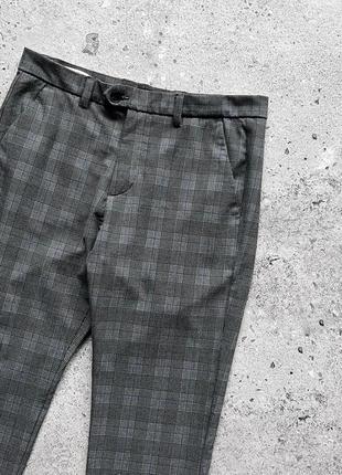Jack&amp;jones marco connor checkered chino pants штани, брюки6 фото