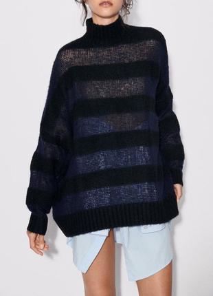 Трендовый оверсайз свитер от zara с альпакой