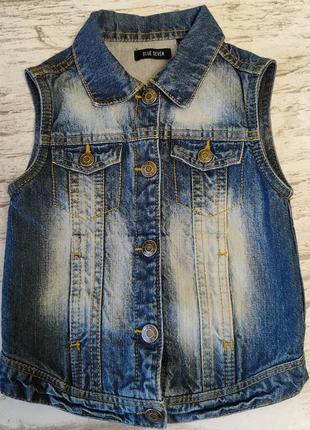 Джинсова жилетка для хлопчика дівчинки