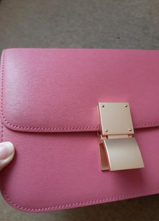 Celine box small flap bag rose