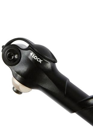Велосипедний ручний насос b'twin з манометром чорний5 фото