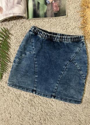 Джинсовая мини юбка No118