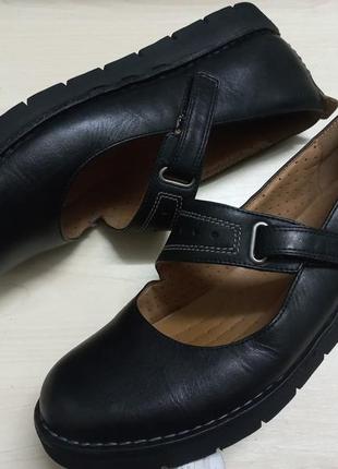 Туфли мокасины кожа жен 41-40.5р.clarks индонезии3 фото