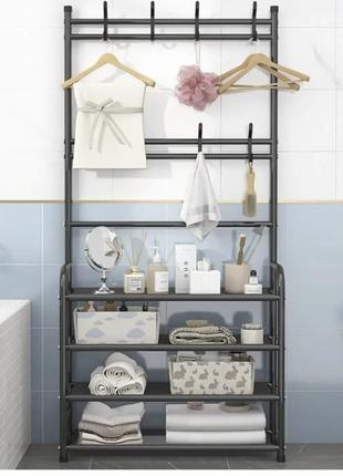 Полиця для речей та взуття new simple floor clothes rack, підлоговий стелаж у квартиру , металева стійка