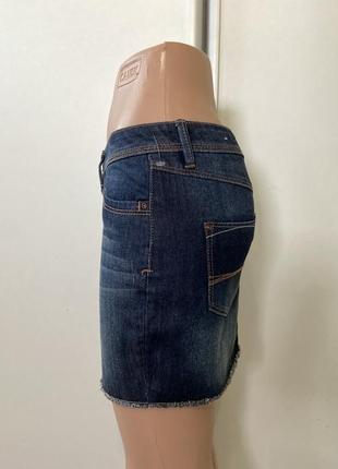 Базовая джинсовая мини юбка No4829 фото