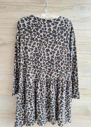 Тепленькое платье zara 10-11л леопардовое платье zara 4