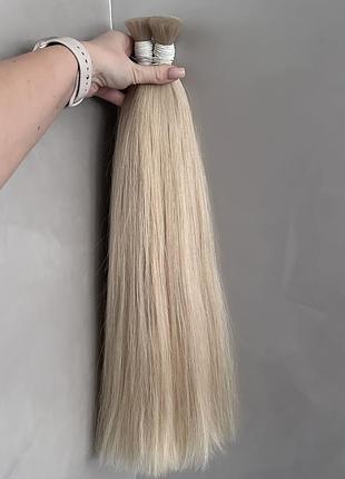 Натуральные белые волосы для наращивания