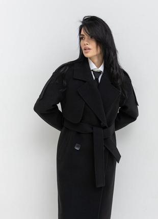 Двубортное полушерстяное пальто из новой коллекции 2024 размеры от 40 до 54 четыре цвета в наличии8 фото