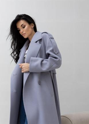 Двубортное полушерстяное пальто из новой коллекции 2024 размеры от 40 до 54 четыре цвета в наличии9 фото