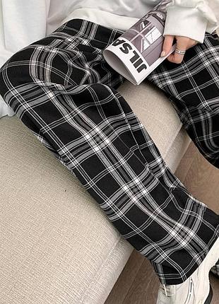 Брюки премиум качества🔥, штаны в клетку, пижама, брюки в клетку2 фото