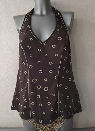 56/xxl sunflair,німеччина!коричневий купальник танкіні з чашками, новий