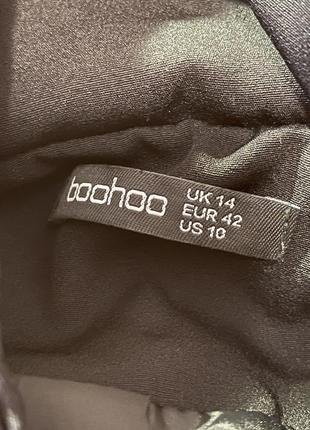 Boohoo чорна сукня жакет з відкритою спинкою зваблива піджак плаття9 фото