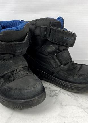 Ботинки фирменные детские ecco, зимние, gore-tex