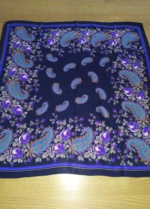 Роскошный винтажный шелковый платок в стиле eetro2 фото