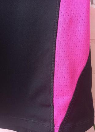 Спортивная майка karrimor c  топом - поддержка  черный с неон розовый8 фото
