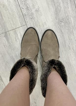 Замшеві ботильйони зара