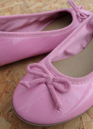 Яркие балетки сиреневого цвета размер 38-длина стельки-24,2 см2 фото