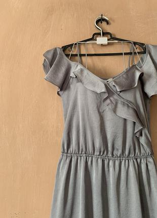 Новое платье next размер m эффектное оливкового цвета3 фото