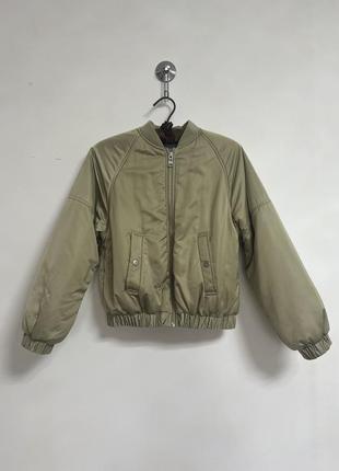 Куртка ветровка zara оливкова дитяча для дівчинки