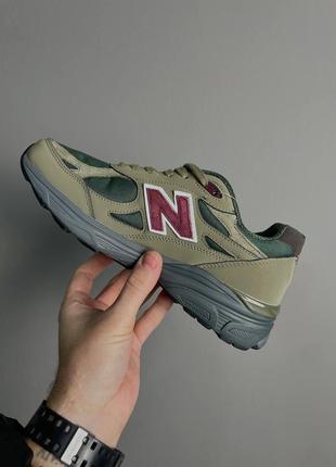 New balance 990v3 miusa teddy santis green purple4 фото