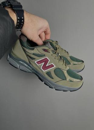 New balance 990v3 miusa teddy santis green purple3 фото