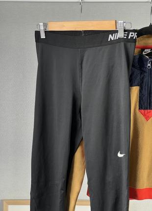 Nike найк лосины леггинсы женские для спорта спортивные капри2 фото