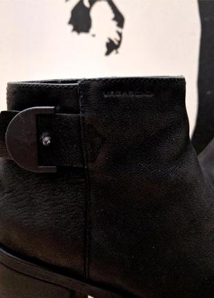 Черные ботинки ботильоны vagabond, нубук, натуральные, кожа,8 фото