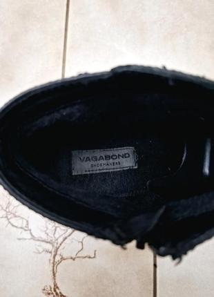 Черные ботинки ботильоны vagabond, нубук, натуральные, кожа,6 фото