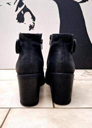 Черные ботинки ботильоны vagabond, нубук, натуральные, кожа,4 фото