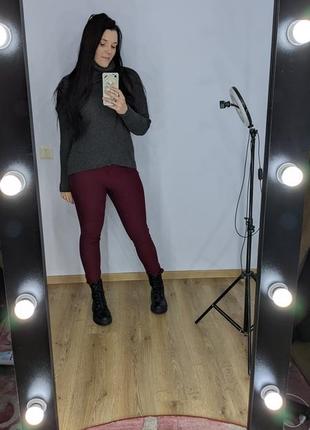 Брюки бордо леггинсы🍷лосины
