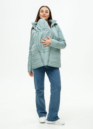 👑vip👑 курточка для вагітних і молодих матусь демісезонна курточка слінгокуртка три в одному3 фото